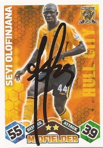 SEYI OLOFINJANA SIGNED HULL 2009/2010 MATCH ATTAX TRADING CARD+COA - Picture 1 of 1
