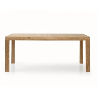 Modern Extendable Rectangular Table Oak Dining Room Office Design - Image 1 of 4