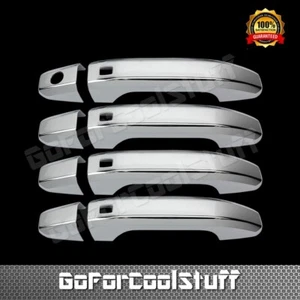 For CHEVY Tahoe 2015 16 17 18 Chrome 4 Door Handle Cover W/O p Kh W/ Smart KEY - Picture 1 of 1