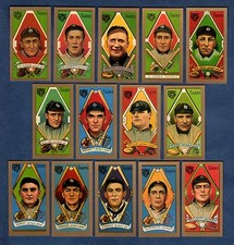 1911 Gold Border DETROIT TIGERS T205 Complete 14 card Team REPRINT Set w/Ty Cobb