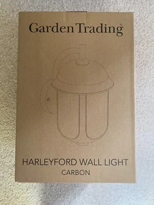 Garden Trading Harleyford Outdoor Wall Light Black Brand New in Box - Picture 1 of 2
