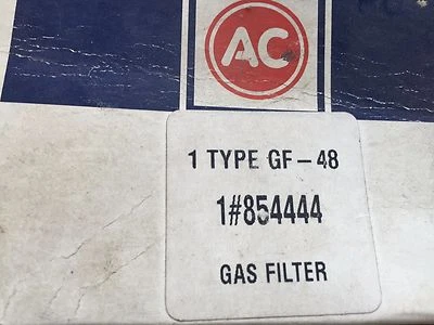 854444 AC Delco Fuel Filter WITHOUT GLASS BOWL  - 1953-65 Corvette, Chevrolet Foto 1 de 4