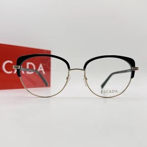 Eyeglasses Women Oval Black Silver Logo Mod. VES953 NEW - Picture 1 of 9