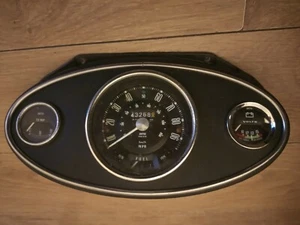 Vintage Mini 3 Gauge Binnicle & Gauges - Picture 1 of 5