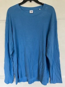 NN07 Kurt Long Sleeve T-Shirt IN BLUE MENS SIZE L LARGE NWOT - Bild 1 von 3