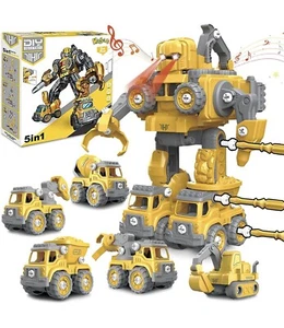 Kidcia Toys for 5 Year Old Boys, 5 in 1 Transformering Toys - Picture 1 of 9