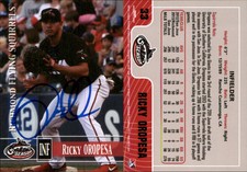 Ricky Oropesa Signed 2014 Grandstand Richmond Flying Squirrels #NNO Card Auto AU