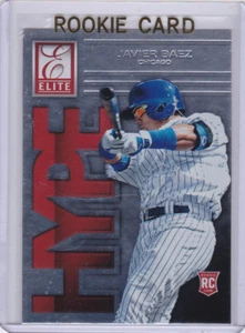 Tarjeta de novato Javier Baez 2015 Elite Hype Chicago Cubs foil béisbol radiocontrol - Imagen 1 de 2
