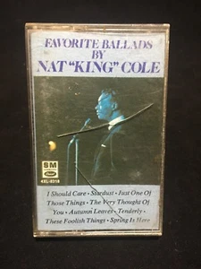 Nat King Cole Favorite Ballads Cassette 1982 Capitol Records - Picture 1 of 5