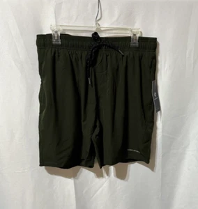 Men's Swim Shorts Quick Dry Compression Liner Green Size Large - Picture 1 of 5