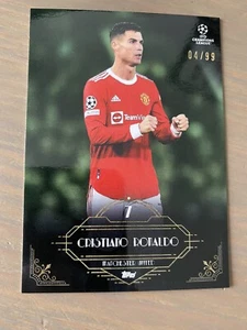 Topps Deco UCL Cristiano Ronaldo Magic Numbers Insert Iconic 7 Man United 4/99 - Picture 1 of 3