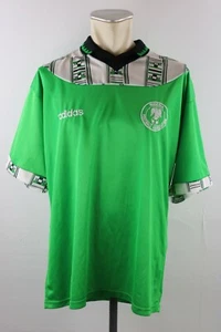 Nigeria Trikot Gr. XL 1994-96 Weltmeisterschaft WM Shirt grün Adidas Home - Bild 1 von 4