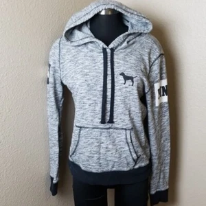 Victorias Secret Pink Black Gray Pullover Size Medium M - Picture 1 of 4