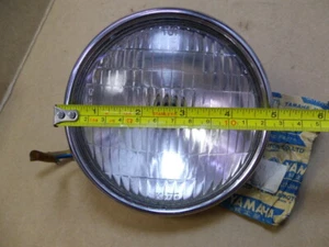 Yamaha YL2 Headlight Assy + Rim + Socket NOS YL2 Head Lamp LIGHT WIRE RING OEM - Picture 1 of 12