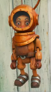 Marionettentaucher - handgefertigte Originalpuppe - Bild 1 von 1