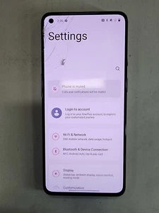 OnePlus 9 5G 128GB LE2117 Arctic Sky T-Mobile/Unlocked, For Parts - Afbeelding 1 van 10