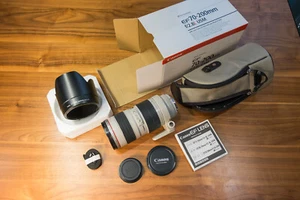 Canon 70-200 f/2.8L USM *TOP* alle Original Teile in OVP + Filter Zubehörpaket - Bild 1 von 8