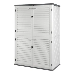 74.2"H Outdoor Waterproof Storage Shed Cabinet for Patio, Pool Accessories - Picture 1 of 8