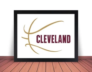 Framed CLEVELAND Cavaliers comparable Photo Picture BASKETBALL 8x10 11x14 (BPW) - Picture 1 of 14