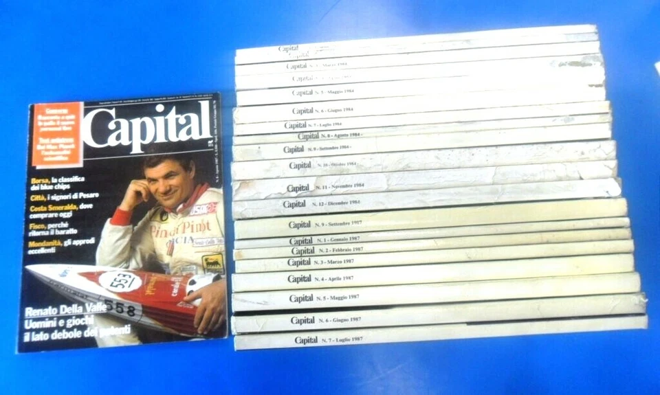 LOTTO NUMERI RIVISTA CAPITAL 1984 DENARO ECONOMIA COSTUME VENDITA SINGOLA €7 - Immagine 1 di 1