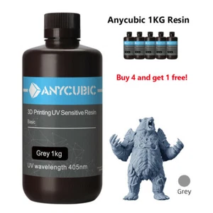 5 kg résine grise résine UV ANYCUBIC 405 nm pour imprimante 3D LCD SLA mono M3 MAX M5 MARS - Photo 1/11