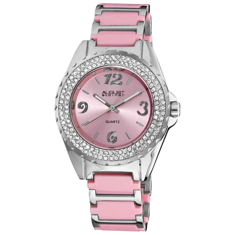 Reloj pulsera para mujer August Steiner AS8036PK movimiento cuarzo bisel cristal Foto 1 de 1