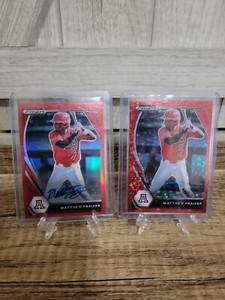 2021 Panini Prizm Draft #30/50 Matthew Frazier Auto & Red Disco #68/99