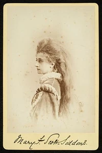 Foto cartolina cabina vintage c1870s (#2) di MARY F. SCOTT-SIDONS (1844-1896) ATTRICE - Foto 1 di 2