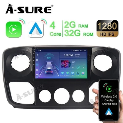 Für Opel Movano B Renault Master 3 Nissan NV400 CarPlay Autoradio Android 14 GPS - Bild 1 von 4