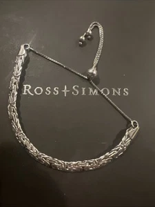 Ross Simons Sterling Silver Byzantine Bolo Bracelet - Picture 1 of 4