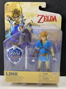 THE LEGEND OF ZELDA Link With Master Sword & Shield 5" Figure Jakks Articulated - Picture 1 of 15