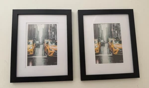 💥2 pack 💥 PICTURE FRAME 8X10/5x7 with mat wall or tabletop - Picture 1 of 2
