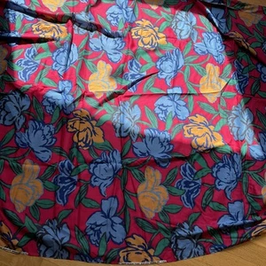 Vintage Cranston Print Works Schwartz Liebman heller Blumenstoff 44" x 4,4 Yds - Bild 1 von 2