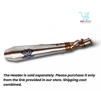 定制不锈钢排气适用于 Harley Dyna Low Rider FXDL 1991–2017(仅消声器) — 第 1/4 张图片