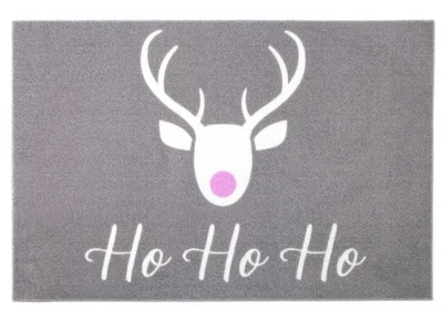 Schmutzfangmatte VELVET HOHO 40x60cm Weihnachten Fußmatte Schmutzmatte Türmatte  - Bild 1 von 4