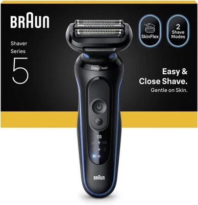 Braun 52B1000S Rasoio Ric. 3lame W&d Led Aut.50min Blu - Immagine 1 di 4