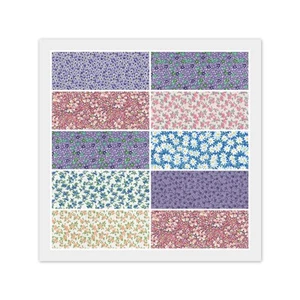 Charm Pack - 40) 5" x 5" Squares 100% Cotton Fabric, Multiple Color FLORALS - Imagen 1 de 9