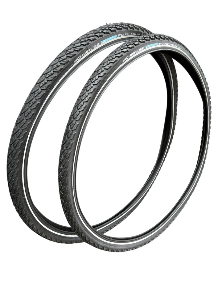 2x Schwalbe Marathon Plus Tour neumáticos de bicicleta 42-622 / 28 x 1,6 + mangueras