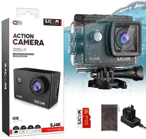 Action Cam 4K HD WiFi Subacquea 40M EIS Anti-Shake 32GB Kit - Imagen 1 de 9