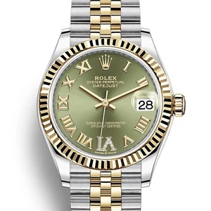 Rolex Datejust 31 mm 278273 Green VI Diamonds Roman UNWORN 2025 Jubilee - Picture 1 of 12
