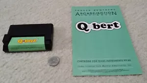 Texas Instruments TI-99 4A cartuccia computer e manuale, Q*bert (Parker Brothers) - Foto 1 di 4