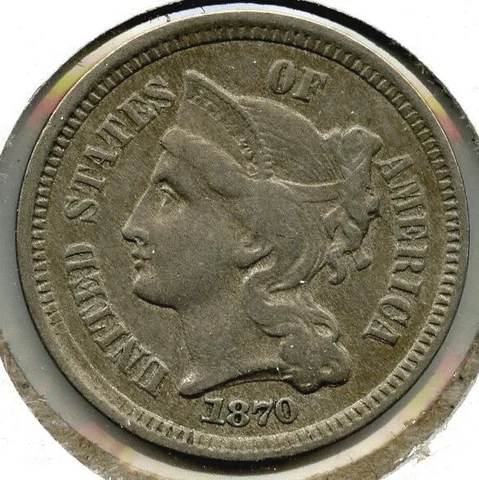 1870 3-Cent Nickel - Three Cents - C691 Cover