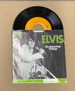 ELVIS PRESLEY RCA 45 AN AMERICAN TRILOGY/THE FIRST TIME EVER I SAW 0672 - Picture 1 of 3
