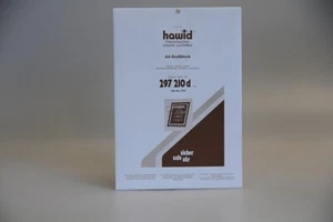 Hawid stamp mounts A4 size black Klemmtaschen klemstroken 297x210 mm - Picture 1 of 1