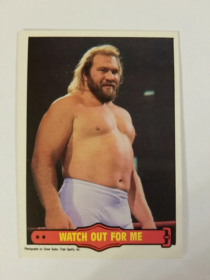 1985 Series 2 O-Pee-Chee WWF Wrestling #28 Big John Studd OPC Topps LJN - Image 1 of 2