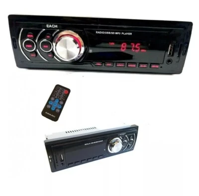 STEREO AUTO BLUETOOTH AUTORADIO 250W AUX MP3 USB SD RADIO FM VIVA VOCE EACH-625 - Immagine 1 di 4
