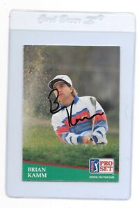 BRIAN KAMM Signed 1991 PRO SET Golf Card #34 PGA Florida State King University