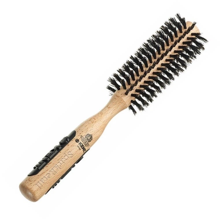 Kent SMALL Natural Shine Radial Bristle Wooden Hair Brush Round Hairbrush PF04 - Image 1 of 1