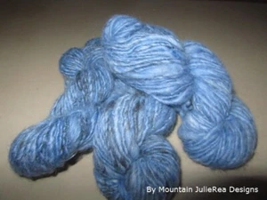 Beautiful warm hues of Blue, Merino Wool yarn, by Mountain JulieRea Designs. - Picture 1 of 10