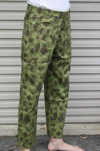 U.S.M.C. REVERSIBLE CAMO PANTS - REPRODUCTION WW2 KOREA LIGHTWEIGHT - Picture 1 of 5